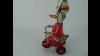 West Germany Vintage Tin Wind Up Toy Duck Riding Tricycle Bike At WWW Connectibles Net