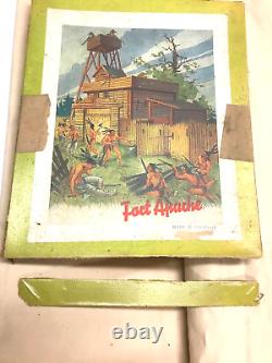 Wooden Fort Apache model very old made in Germany in original box