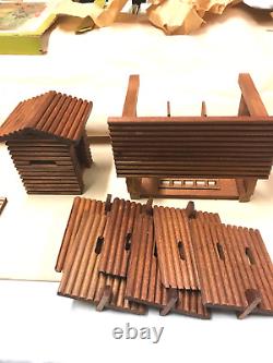 Wooden Fort Apache model very old made in Germany in original box