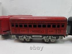 Working Marx Toys Tin Wind Up Train Set No Key New York Central Pullman Prewar