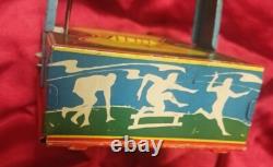 Wyandotte Tin Wind Up Toy Man On The Flying Trapeze Sport Athletic WORKING 1941