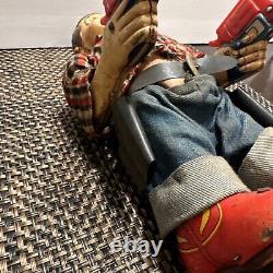 Yonezawa Marshall Wild Bill Metal toy mechanical cowboy For Display Parts READ