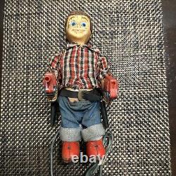 Yonezawa Marshall Wild Bill Metal toy mechanical cowboy For Display Parts READ